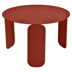 Table basse Ø 60 cm bebop ocre rouge